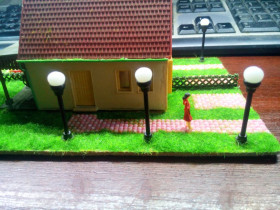 H H ^/--/^ фонарь садовый светильник высота 3 см 1:87 1:120 ^_^^^ ліхтар садовий світильник висота 3 см 1:87 1:120 - фото фото фото