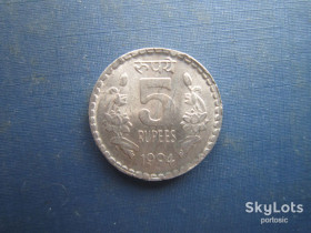 Індія Индия ^/--/^ Монета 5 рупій Індія 1994 ^_^^^ Монета 5 рупий Индия 1994 - фото фото фото