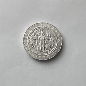 Австрія Австрия ^/--/^ 50 ШИЛЛИНГОВ АВСТРИЯ 1970 состояние UNC серебро 20 гр. 0.900 РЕДКАЯ!!! ^_^^^ 1970 стан UNC срібло 20 гр. 0.900 Рідка!!! - фото фото фото