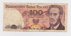 Польща Польша ^/--/^ 100 ЗЛОТИХ = 1986 р. = ПОЛЬЩА = серія RY ^_^^^ 100 злотых = 1986 г. = Польша = серия RY - фото фото фото