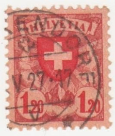 Швейцарія Швейцария ^/--/^ Швейцария 1924  г. № 192 гашеная ^_^^^ Швейцарія 1924 р. No 192 гашена - фото фото фото