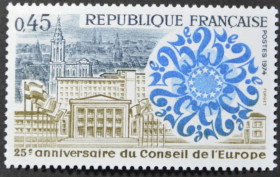 Інше Другое ^/--/^ Франция 25-летие Совета Европы  1974 ^_^^^ Франція 25-річчя Ради Європи 1974 - фото фото фото