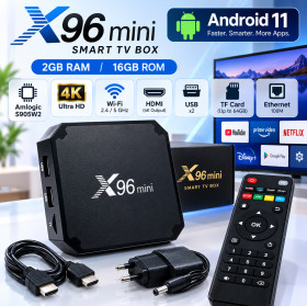 DVD-Плеери, приставки Smart TV DVD-Плееры, приставки Smart TV ^/--/^ Смарт ТВ Приставка X /--/ 96 Mini 2 /--/ GB/16 /--/ GB Android 11 Amlogic S /--/ 905 /--/ W /--/ 2 4 /--/ K Ultra HD Wi-Fi 2.4/5 ГГц   (20084) ^_^^^ Смарт ТВ Приставка X /--/ 96 Mini 2 /--/ GB/16 /--/ GB Android 11 Amlogic S /--/ 905 /--/ W /--/ 2 4 /--/ K Ultra HD Wi-Fi 2.4/5 ГГц (20084) - фото фото фото