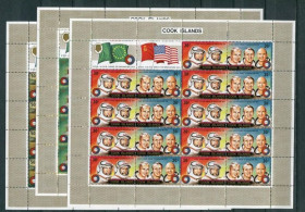 Освоєння космосу Освоение космоса ^/--/^ Кука о-ва  Cook Isl Klbg.453-8 1975, Союз-Аполлон, малые листы, M 453-458, Сv /--/ 122 /--/ e ^_^^^ Кука о-ва Cook Isl Klbg.453-8 1975, Союз-Аполлон, малі листи, M 453-458, Сv /--/ 122 /--/ e - фото фото фото