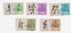 Ефіопія Эфиопия ^/--/^ Эфиопия 1968 г. № 660-664 гашеная серия ^_^^^ Ефіопія 1968 р. No 660-664 гашена серія - фото фото фото