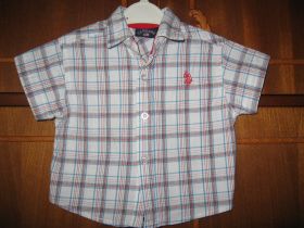 Блузки, сорочки Блузки, рубашки ^/--/^ Рубашка дет до 1 года U.S. Polo Assn. 100% хлопок ^_^^^ Дитина до 1 року U.S. Polo Assn. 100% бавовна - фото фото фото