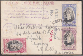 Австралія і океанія Австралия и океания ^/--/^ Тонга 1939 БАНОЧНАЯ ПОЧТА TIN CAN MAIL КАНОЭ КЛАССИКА СТАНДАРТ ПОЧТОВЫЙ ДОКУМЕНТ ОТМЕТКИ ЦЕЛЬНАЯ ВЕЩЬ МК ^_^^^ Тонга 1939 Банічна пошта TIN CAN MAIL КЛАСИКА СТАНДАРТ ПОЧИТКОВИЙ ДОКУМЕНТ ЦІЛЬНА ВЕЩЬ МК - фото фото фото
