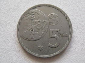 Іспанія Испания ^/--/^ Испания 5 песет 1980  (82) года 22395 ^_^^^ Іспанія 5 песет 1980 (82) року 22395 - фото фото фото
