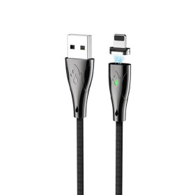 Кабелі Кабели ^/--/^ Кабель магнітний Hoco U /--/ 75 Blaze Magnetic Lightning - USB 1.2 /--/ м нейлоновий для зарядки і передачі дани ^_^^^ Кабель магнитный Hoco U /--/ 75 Blaze Magnetic Lightning - USB 1.2 /--/ м нейлоновый для зарядки и передачи даны - фото фото фото