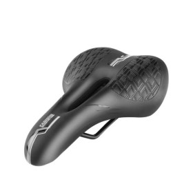 Сідла Седла ^/--/^ Сідло Lietu Rainproof PU з вентиляційним отвором, чорне із сірим (1057-grey) ^_^^^ Седло Lietu Rainproof PU с вентиляционным отверстием, черное с серым (1057-grey) - фото фото фото