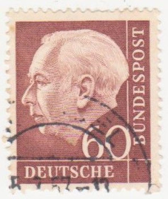 НДР, ФРН ГДР, ФРГ ^/--/^ ФРГ 1954 г. № 80 гашеная ^_^^^ ФРН 1954 р. No 80 гашена - фото фото фото