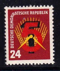 НДР, ФРН ГДР, ФРГ ^/--/^ ZM ГДР 1951 г  MNH - одиночка ^_^^^ ZM НДР 1951 MNH - одиночка - фото фото фото