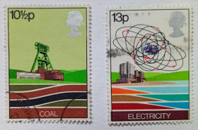 Великобританія Великобритания ^/--/^ Великобритания 1978 Энергетические ресурсы, 2 марки, гашеные ^_^^^ Великобританія 1978 Енергетичні ресурси, 2 марки, гашені - фото фото фото