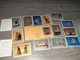 СРСР СССР ^/--/^ Набор открыток Дымковская игрушка 1980 /--/ г.   13 шт СССР ^_^^^ Набір листівок Димківська іграшка 1980 /--/ р. 13 шт СРСР - фото фото фото