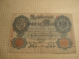 Німеччина Германия ^/--/^ 20 /--/ марк 1914 Німеччина ^_^^^ 20 /--/ марк 1914 Германия - фото фото фото