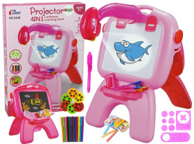 Інтерактивні іграшки Интерактивные игрушки ^/--/^ LEAN Toys - Дошка для малювання двостороння з проектором та картинками ^_^^^ LEAN Toys - Доска для рисования двусторонняя с проектором и картинками - фото фото фото