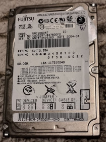 Жорсткі диски Жесткие диски ^/--/^ 100% ide hdd 2.5 60 гб fujitsu 4200 18.7/19.0 жесткий диск mht /--/ 2060 /--/ at фуджицу ata pata - фото фото фото