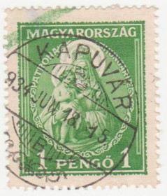 Угорщина Венгрия ^/--/^ Венгрия  1932  г. № 510 гашеная ^_^^^ Угорщина 1932 р. No 510 гашена - фото фото фото