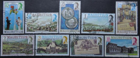 Інше Другое ^/--/^ Маврикий Архитектура Нумизматика Марка на марке 1983-1989 ^_^^^ Маврикій Архітектура Нумізматика Марка на марці 1983-1989 - фото фото фото