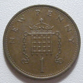 Єлизавета II (після ) Елизавета II (после ) ^/--/^ Велика Британія 1 новий пенні 1971 року 43024 ^_^^^ Великобритания 1 новый пенни 1971 года 43024 - фото фото фото