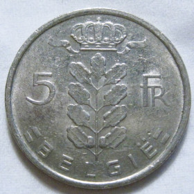 Бельгія Бельгия ^/--/^ Бельгія 5 франків 1974 року BELGIË #6 /--/ П /--/ 1714 ^_^^^ Бельгия 5 франков 1974 года BELGIË #6 /--/ П /--/ 1714 - фото фото фото