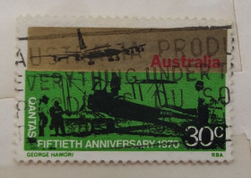 Транспорт Транспорт ^/--/^ Австралия 1970 г - 50 лет авиакомпании QANTAS Airways ^_^^^ Австралія 1970 - 50 років авіакомпанії QANTAS Airways - фото фото фото