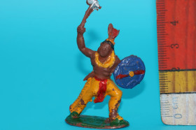 Фігурки, солдатики Фигурки, солдатики ^/--/^ ІНДІАНЕЦЬ З ТОМАГАВКОМ ТА ЩИТОМ индеец 40-45 /--/ мм ГОНКОНГ копія LONE STAR ^_^^^ ИНДИАНЕЦ С ТОМАГАВКОМ И ЩИТОМ индеец 40-45 /--/ мм ГОНКОНГ копия LONE STAR - фото фото фото