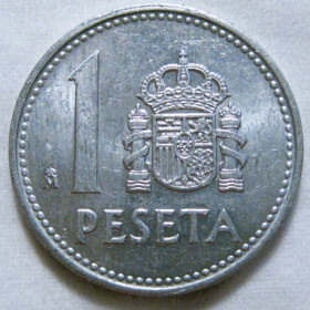 Іспанія Испания ^/--/^ Іспанія 1 песета 1989 року #6 /--/ П /--/ 1854 ^_^^^ Испания 1 песета 1989 года #6 /--/ П /--/ 1854 - фото фото фото