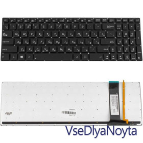 Клавіатури Клавиатуры ^/--/^ Клавиатура для ноутбука ASUS (G /--/ 56, N /--/ 56, N /--/ 76) rus, black, без фрейма, подсветка клавиш ^_^^^ Клавіатура для ноутбука ASUS (G /--/ 56, N /--/ 56, N /--/ 76) rus, black, без фрейму, підсвічування клавіш - фото фото фото