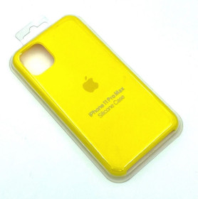 Чохли, бампера Чехлы, бампера ^/--/^ Силиконовый чехол с микрофиброй внутри iPhone 11 Pro Max Silicon #55 Canary Yellow ^_^^^ Силіконовий чохол з мікрофіброю всередині iPhone 11 Pro Max Silicon #55 Canary Yellow - фото фото фото