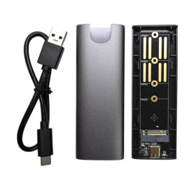 Кабелі та перехідники Кабели и переходники ^/--/^ Корпус для SSD M.2 NVMe M /--/ 6-HG-9210, USB 3.1 Type-C, портативный ^_^^^ SSD M.2 NVMe M /--/ 6-HG-9210, USB 3.1 Type-C, портативний - фото фото фото
