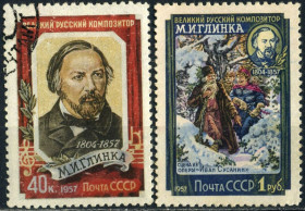 Історія та особистості История и личности ^/--/^ СССР. Глинка   (серия)* и # 1957 г. ^_^^^ СРСР. Глінка (серія) * і # 1957 р. - фото фото фото
