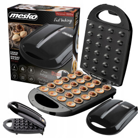 Вафельниці Вафельницы ^/--/^ Електрична горішниця Mesko MS 3041 XL - 1600 Вт, 24 половинки, антипригарне покриття ^_^^^ Электрическая орешница Mesko MS 3041 XL - 1600 Вт, 24 половинки, антипригарное покрытие - фото фото фото