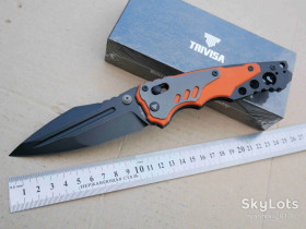 Ножі, мультітули Ножи, мультитулы ^/--/^ TRIVISA Intruder-03 /--/ O, 14 /--/ C /--/ 28 /--/ N Blackwash, G /--/ 10 ORANGE, Designer: TASKnives Design, Outdoor, Tactical, EDC, Axis Lock - фото фото фото