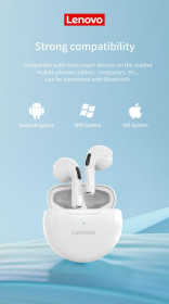 Навушники Наушники ^/--/^ Бездротові навушники з мікрофоном Lenovo Original HT /--/ 38 Bluetooth 5.0 TWS ^_^^^ Беспроводные наушники с микрофоном Lenovo Original HT /--/ 38 Bluetooth 5.0 TWS - фото фото фото
