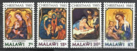 Малаві Малави ^/--/^ Малави 1985 живопись Рождество 4 /--/ м. ^_^^^ Малаві 1985 живопис Різдво 4 /--/ м. - фото фото фото