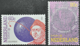 Інше Другое ^/--/^ Нидерланды Парусник Колумб Европа СЕПТ 1992 ^_^^^ Нідерланди Парусник Колумб Європа СЕПТ 1992 - фото фото фото