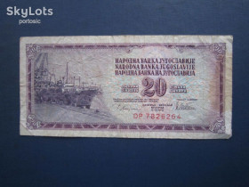 Югославія Югославия ^/--/^ Банкнота 20 динарів Югославія 1978 корабль з обігу ^_^^^ Банкнота 20 динаров Югославия 1978 корабль из обращения - фото фото фото