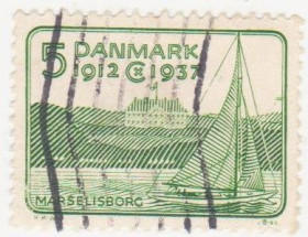 Балтійські країни Балтийские страны ^/--/^ Дания   1937 г. №  240  гашеная ^_^^^ Данія 1937 р. No 240 гашена - фото фото фото