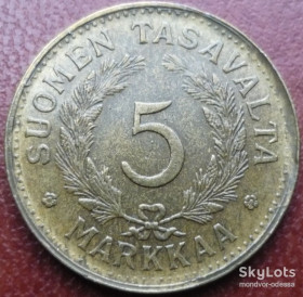 Фінляндія Финляндия ^/--/^ Финляндия 5 марок 1949 H  KM#31 /--/ a латунь брак чекана да/50 /--/ ф /--/ 07 ^_^^^ Фінляндія 5 марок 1949 H KM#31 /--/ a латунь шлюб чекана да/50 /--/ ф /--/ 07 - фото фото фото
