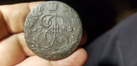 - (Катерина II) - (Екатерина II) ^/--/^ 5 КОПЕЕК 1782  К М  . в коллекцию. ^_^^^ 5 КОПЕЕК 1782 К М. в колекцію. - фото фото фото