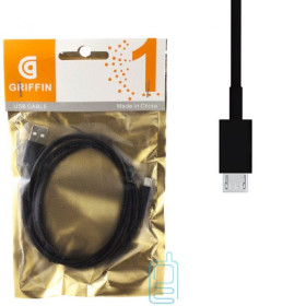 Кабелі Кабели ^/--/^ USB кабель Griffin micro USB 1 /--/ m черный ^_^^^ USB кабель Griffin micro USB 1 /--/ m чорний - фото фото фото