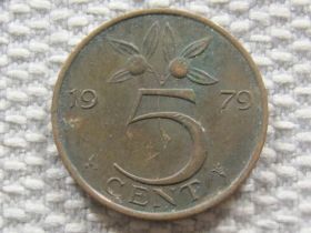 Нідерланди Нидерланды ^/--/^ Нидерланды 5 центов 1979 года #3295 ^_^^^ Нідерланди 5 центів 1979 року #3295 - фото фото фото