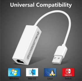 Адаптери Адаптеры ^/--/^ Зовнішній мережевий Ethernet адаптер USB /--/ 2.0 LAN Plastic USB-A 15 /--/ cm Білий ^_^^^ Внешний сетевой Ethernet адаптер USB /--/ 2. LAN Plastic USB-A ... - фото фото фото