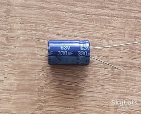 Конденсатори Конденсаторы ^/--/^ 330 /--/ мкФ* 63 /--/ В.  Gembird 85°С ^_^^^ 330 /--/ мкФ 63 /--/ В. Gembird 85°С - фото фото фото