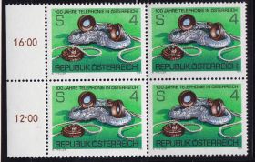 Європа Европа ^/--/^ ZM Австрия  1981 г   MNH - квартблок ^_^^^ ZM Австрія 1981 MNH - квартблок - фото фото фото