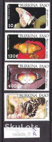 Фауна Фауна ^/--/^ Фауна . Буркина Фасо 1984 г MNH - бабочки ^_^^^ Буркіна Фасо 1984 MNH - метелики - фото фото фото