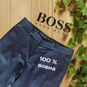 Штани Брюки ^/--/^ Hugo Boss One оригинал Шерстяные мужские брюки т синие на 48 ^_^^^ Hugo Boss One оригінал Шерстяні чоловічі штани т сині на 48 - фото фото фото