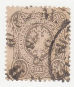 Німецька імперія (-) Германская империя (-) ^/--/^ Германия   ( империя) 1875 г. №  36 гашеная ^_^^^ Німеччина (імперія) 1875 р. No 36 гашена - фото фото фото