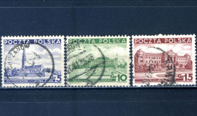 Польща Польша ^/--/^ Польша. Достопримечательности  (серия без 1 м.) 1937 г. ^_^^^ Польща. Пам'ятки (серія без 1 м.) 1937 р. - фото фото фото